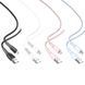 USB XO NB225 Silicone two-color Type C Розовый 6920680833726 фото 1