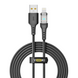 Кабель USB YOKI CYBER YK-CY23 Lightning 2.4A 2m Чорний 6907858579624 фото 2