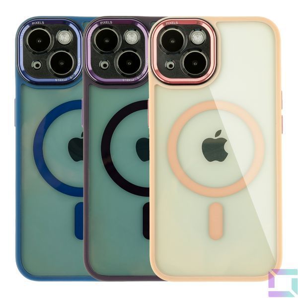 Чехол TPU+PC+Metal Calais with MagSafe для iPhone 14 Black 2020000405887 фото