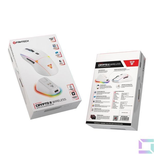 Wireless Мышь Игровая FANTECH WG7V2RD Crypto II Белый 6977052255655 фото