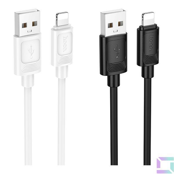 Кабель USB Hoco X122 Silicone Lightning 2.4A Білий 6942007662192 фото