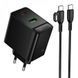 Сетевое Зарядное Устройство Borofone BAS17A 1USB-C/1USB PD/QC 65W GAN+Type-C to Type-C Черный 6941991126444 фото 2