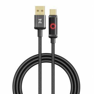 USB YOKI SM33 SMART PULSE Type-C 3A 1.2m Черный 6987455001728 фото