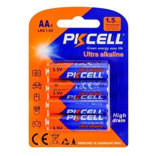 Батарейка щелочная PKCELL 1.5V AA/LR6, 4 штуки в блистере (PC/LR6-4B) АА 6942449511225 фото