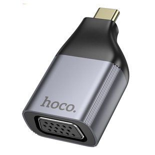 Переходник Hoco UA34 Type-C to VGA 2K 60HZ Серый 6942007645591 фото