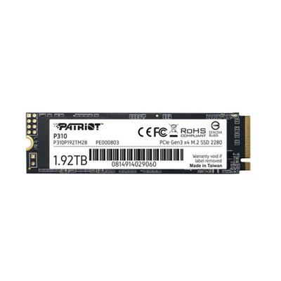 SSD M.2 Patriot P310 1920GB NVMe 2280 PCIe 3.0x4 3D NAND TLC (P310P192TM28) 23529 фото