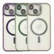 Чехол TPU+PC+Metal Stand Case with MagSafe and Camera Lenses для iPhone 15 Black 2020000407676 фото 2