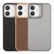 Чехол Kajsa Glamorous Collection Straw Mat Pattern with MagSafe для iPhone 17 Black 4894505237865 фото 2