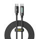 Кабель USB YOKI DISPLAY YK-DI88 Type-C to Type-C 100W 2m Чорний 6907858579921 фото 2