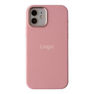 Чохол Silicone Case Metal Buttons (AA) для iPhone 12 Pro Max Rose Powder 2020000452676 фото