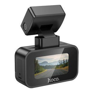 Видеорегистратор Hoco DV10 Mini 1.47-inch IPS 1080P@30fps/Wi-FI Черный 6942007638630 фото