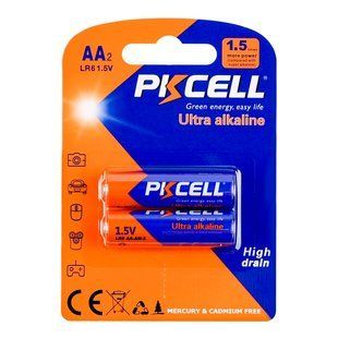Батарейки PPKCELL 1.5V AA/LR6, 2 штуки в блистере (PC/LR6-2B) АА 6942449511218 фото