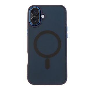 Чехол TPU+PC Space Magnetic Color with Magsafe для iPhone 16 Plus Dark Blue 2020000430056 фото