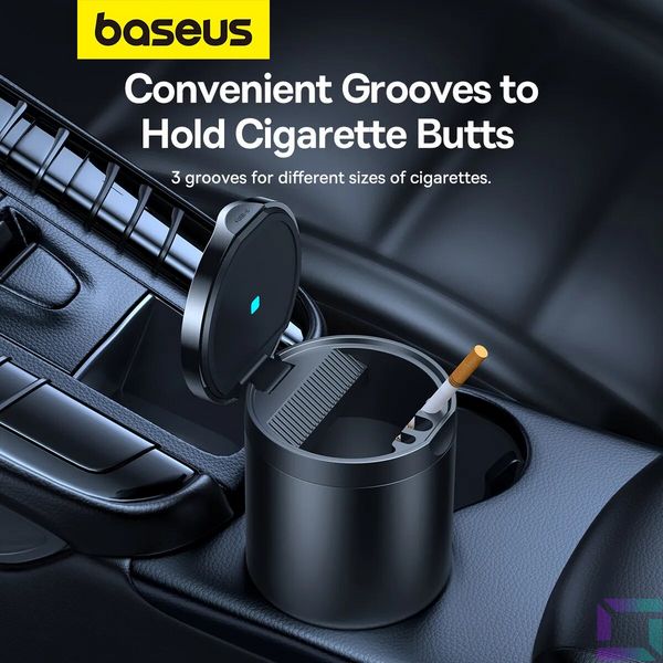 Попільничка Baseus Premium 2 Series Car Ashtray Cluster Black (C20464700111-00) 52001 фото