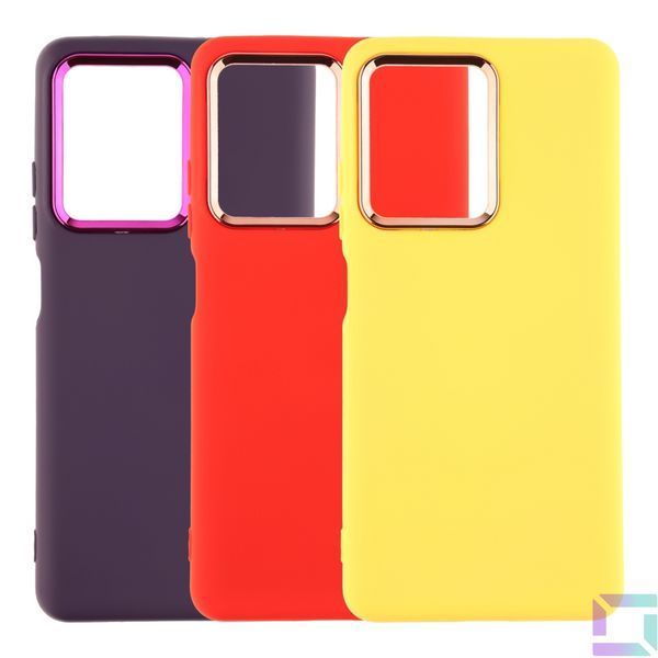 Чехол Silicone Cover Metal frame (AA) для Xiaomi Redmi Note 12 Pro+ 5G 04.Yellow 2020000364283 фото