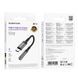 Переходник Borofone BV24 Type-C to AUX 3.5mm (female) 15cm Серый 6941991118999 фото 2