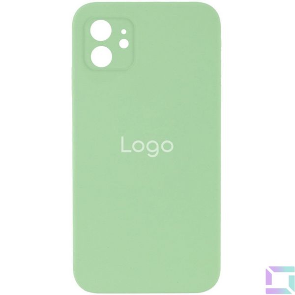 Чохол Silicone Case Full Size with Frame для iPhone 12 Колір 01.Mint 2020000244998 фото