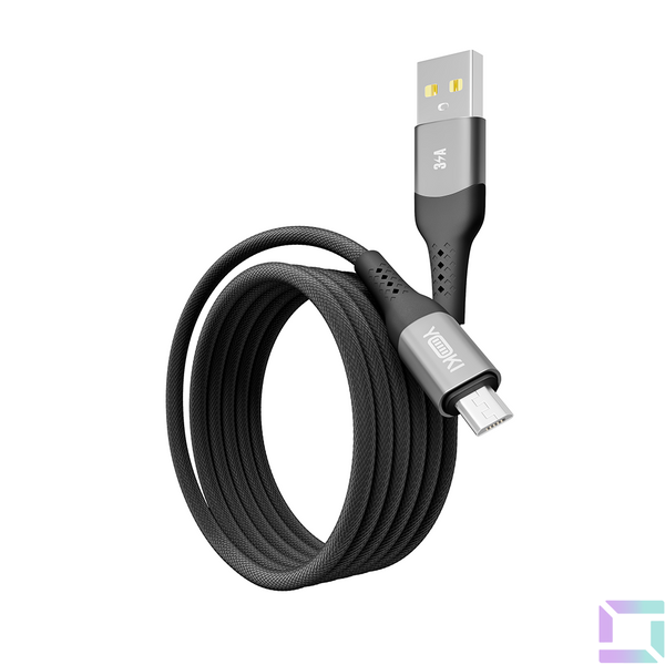 Кабель USB YOKI SOLID YK-SO15 Micro 3A 1.2m Колір Чорний 6907858579228 фото