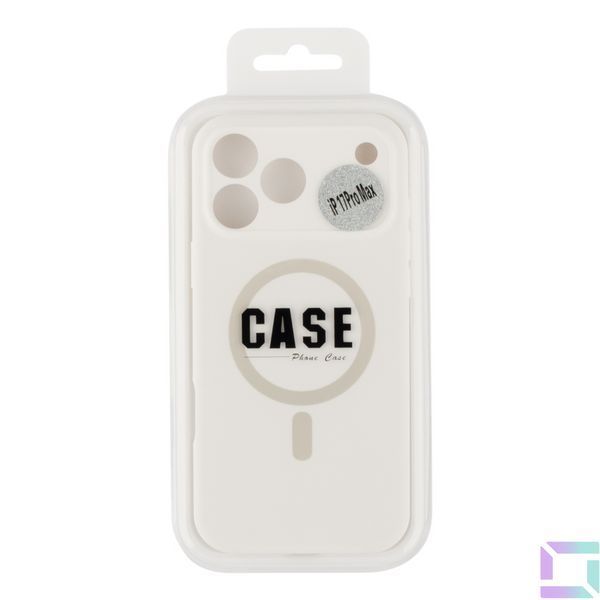 Чехол Glow Silicone Case Full Camera with Magsafe для iPhone 17 Pro Max White 2020000501817 фото