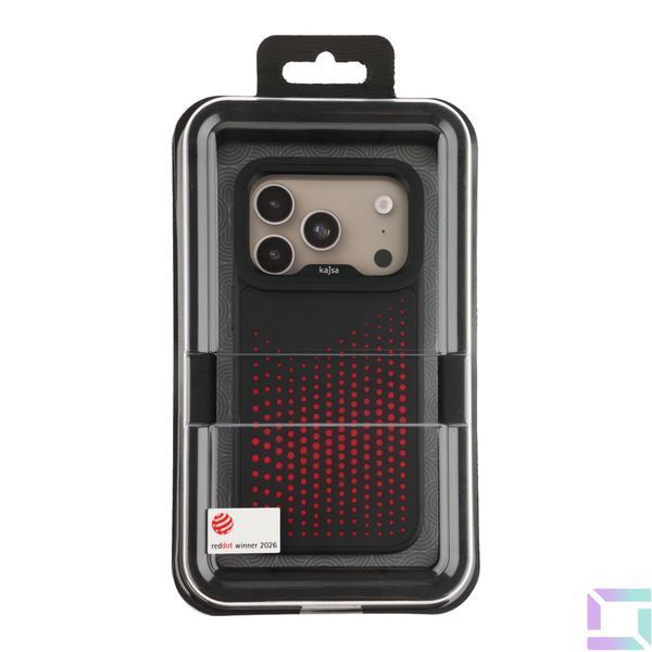 Чохол Kajsa Splendid Collection Circle with MagSafe для iPhone 18 Pro Max Carbon Black O-Ring 4894505324039 фото