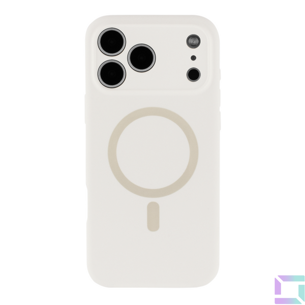Чехол Glow Silicone Case Full Camera with Magsafe для iPhone 17 Pro Max White 2020000501817 фото