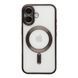 Чехол TPU Metallic Chrome Full Camera with Magsafe для iPhone 16 Chrome Black 2020000451396 фото 1