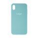 Чехол Silicone Case Full Size (AA) для iPhone Xs Max 64.Light Cyan 2020000234883 фото