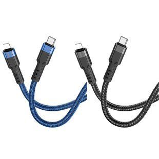 Кабель USB Hoco U110 PD Type-C to Lightning 1.2m Чорний 6931474770547 фото