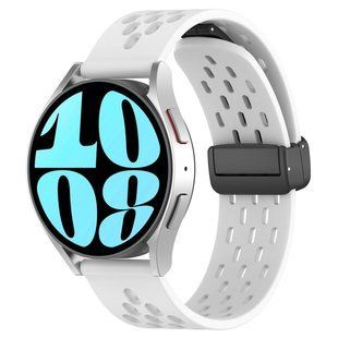 Ремешок Универс 20mm Silicone With Magnetic для Samsung/Amazfit/Huawei White 2020000421931 фото