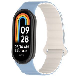 Ремешок для Xiaomi Mi Band 8/9/10 Silicone Link Lilac Blue/Beige 2020000373384 фото