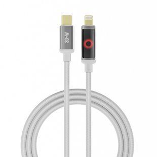 USB YOKI SM33 SMART PULSE Type-C to iP 30W 1.2m Белый 6987455001773 фото