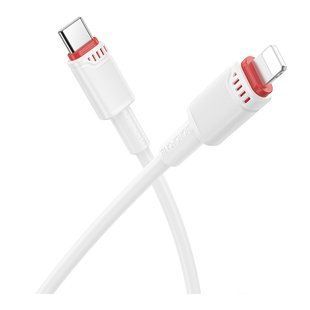 Кабель USB Borofone BX110 Type-C to Lightning PD27W Білий 6941991120695 фото