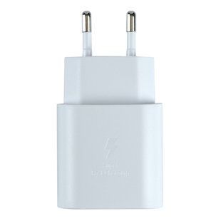 Мережевий Зарядний Пристрій для Samsung 1USB-C QC/PD25W+Type-C to Type-C 1:1 Бiлий 2020000385776 фото