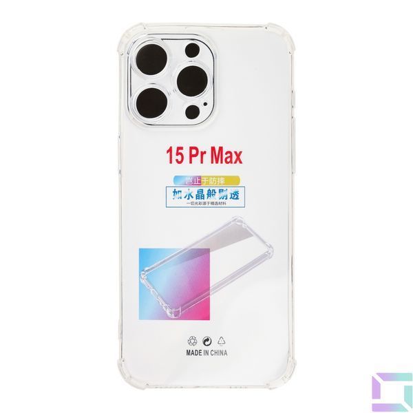 Чехол TPU Virgin Hard Full Camera для iPhone 15 Pro Max Transparent 2020000438373 фото