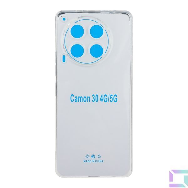 Чохол TPU Virgin Full Camera для Tecno Camon 30 (CL6) Transparent 2020000439271 фото