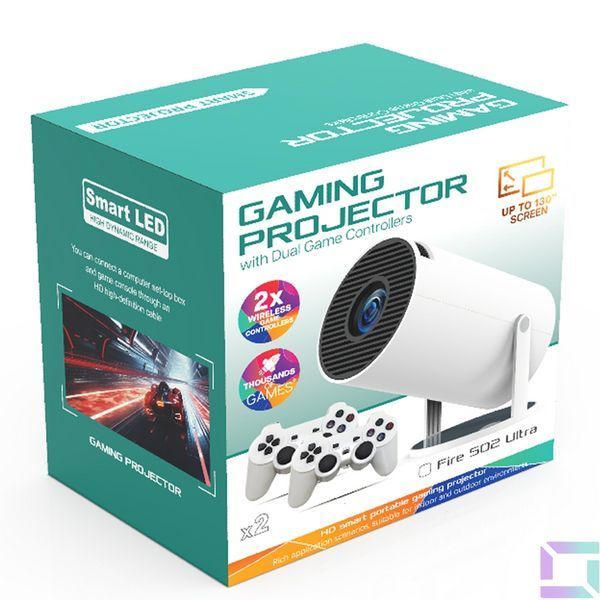 Проектор FIRE 502 Ultra HD + Games Белый 2020000504917 фото