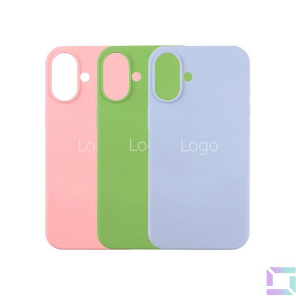 Чохол Silicone Case Full Size (AA) для iPhone 16 Колір 01.Mint 2020000426479 фото