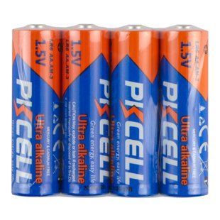 Батарейка щелочная PKCELL 1.5V AA/LR6, 4 штуки shrink (PC/LR6-4S) AA 2020000340393 фото
