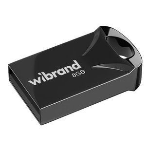 USB флеш-накопичувач Wibrand 8gb Hawk Чорний 4820124221176 фото