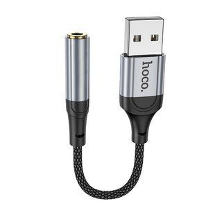 Переходник Hoco LS36 Sound Card USB to AUX 3.5mm (female) 12cm Черный 6942007608879 фото