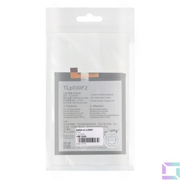 Аккумулятор для alcatel 1SE / TLp030F2 AAAA no LOGO 2020000459132 фото
