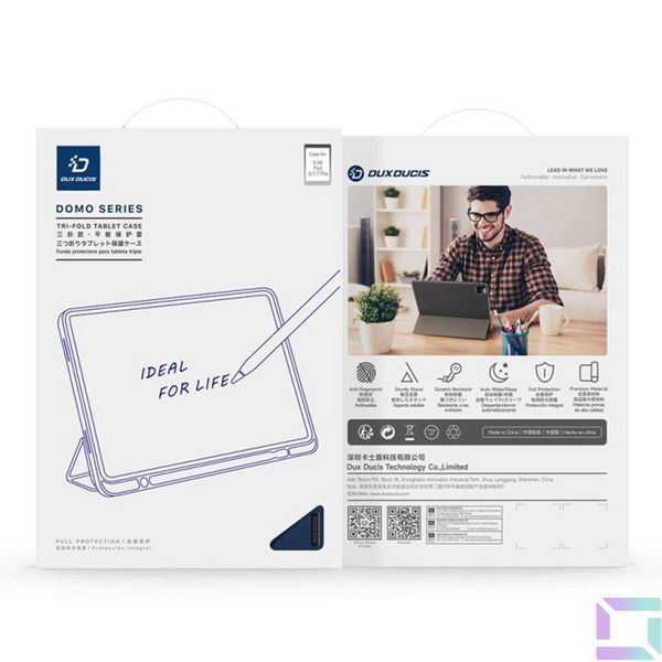 Чехол Dux Ducis Domo для Xiaomi Pad 8/7/7 Pro with Stylus Pen Holder & Auto Sleep Wake Black 2020000514473 фото