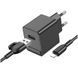 Мережевий Зарядний Пристрій Borofone BAS11A 1USB 2.1A+USB to Lightning Чорний 6941991104619 фото