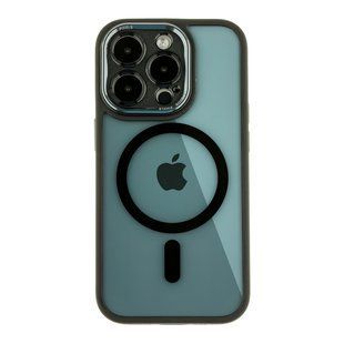Чохол TPU+PC+Metal Calais with MagSafe для iPhone 14 Pro Black 2020000405825 фото