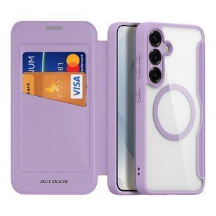Чехол-книжка Dux Ducis Skin X Pro with MagSafe для Samsung Galaxy S25+ 5G (S936) Purple Pink 2020000466192 фото