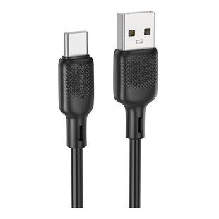 Кабель USB Borofone BX113 Silicone Type-C 3A 3m Чорний 6941991115554 фото