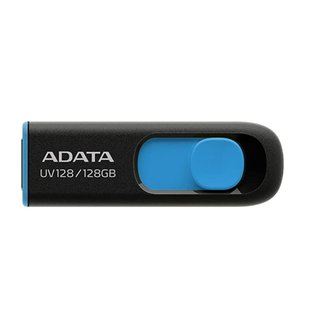 USB Flash Drive 3.2 A-Data UV128 128Gb Цвет Черно-голубой 4713435799444 фото