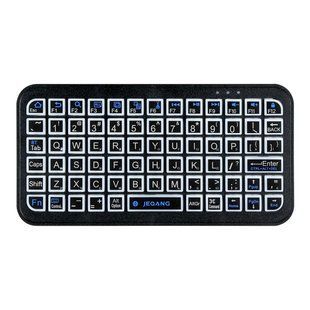 Клавіатура бездротова JJEQANG JB-512 bluetooth (RGB) mini keyboard Чорний 2020000479055 фото