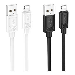 Кабель USB Hoco X122 Silicone Lightning 2.4A М'ята упаковка Чорний 2020000519508 фото