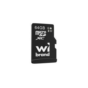 Карта Пам'яті Wibrand MicroSDHC 64gb UHS-1 10 Class Чорний 4820124152067 фото
